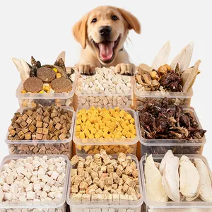 Exportación directa de fábrica, golosinas para perros, 0 agregar alto contenido de calcio, deliciosa comida para perros liofilizada de alta calidad