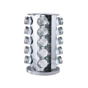 Popolare 20 pezzi 3 once di vetro vuoto <span class=keywords><strong>Baharat</strong></span> Takimi Kruidenpotje contenitori per <span class=keywords><strong>spezie</strong></span> con Rack Temperos Shaker coperchi Set di barattoli di <span class=keywords><strong>spezie</strong></span> - Product Image 6