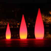 Lámparas de Mesa con Forma de Gota con Clasificación IP65 para Exteriores, Lámpara Colgante LED para Jardín, Paisaje, Comedor, Césped y Decoración
