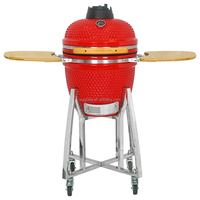 SEB KAMADO Camping Keramik-BBQ-Rauchgrill Kamado 18 Zoll Klassischer Holzkohle-Schaschlik-Grill Joe Barbecue Brazier