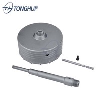 Brocas de hormigón para taladro percutor SDS Plus de 30-160 mm, juego de herramientas de corte para perforar paredes