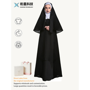 <span class=keywords><strong>Vestido</strong></span> <span class=keywords><strong>de</strong></span> <span class=keywords><strong>Monja</strong></span> para Día Festivo, Uniforme <span class=keywords><strong>de</strong></span> Sacerdote, Atuendo para Espectáculos <span class=keywords><strong>de</strong></span> Danza del Medio Oriente - Product Image 1
