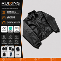 Blouson en cuir de motard personnalisé directement de l'usine, coupe ample, étiquette privée OEM, coutures incurvées, style urbain, vente en gros