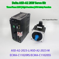 Kit de système servo AC triphasé Delta 2.0KW 100% neuf ASD-A2-2023-L/M + ECMA-C11020RS/SS 3000 tr/min IP65 à haute efficacité avec bride