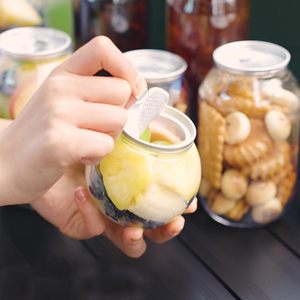 <strong>Drinking</strong> Can <strong>Plastic</strong> Juice <strong>Bottles</strong> Clear Beverage Container for Juice Smoothies Tea Coffee Compatible with Automatic Cup Sealer - Product Image 4