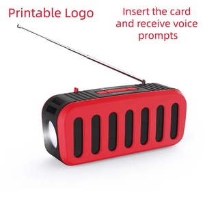 Solar-powered speaker outdoor sports portable hand-held <b>wireless</b> card insert flashlight lighting <b>lamp</b> - Product Image 1