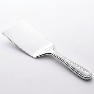 Bandeja para pasteles de acero inoxidable, rectangular, antiadherente, con mango, herramienta de diseño para servir pasteles y decoraciones, ideal para bodas. - Product Image 1