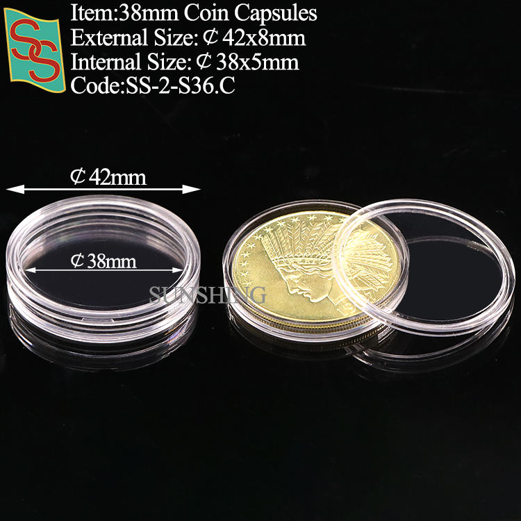 38mm Coin Capsules
