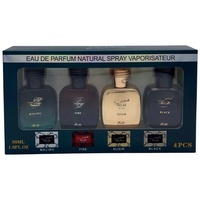 Lot de 4 mini-parfums arabes boisés, floraux et agrumes frais de 30 ml, coffret cadeau, eau de parfum longue durée pour femme