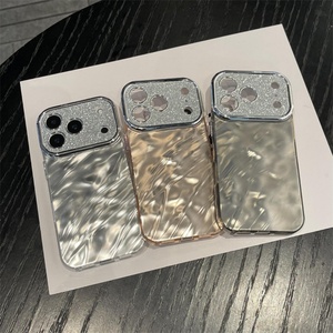 Funda para Teléfono Móvil con Lente Brillante y Marco Grande, Estilo Foil, para 17 16 15 14 13 Pro Max, Carcasa Protectora Rígida de Acrílico a Prueba de Golpes - Product Image 1
