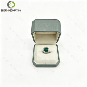 Octagonal PU Leather <b>Jewelry</b> Box Custom Logo Ring Pendant Gift Box Jewellery <b>Packaging</b> Box For <b>Jewelry</b> Store - Product Image 6