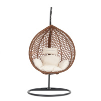 Chaise oeuf en or en vrac chaise oeuf de jardin mobilier d'extérieur chaise oeuf à bas prix cuir marron