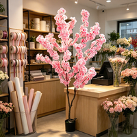 Accessoires de décoration intérieure, fleurs de mariage, arbre de cerisier artificiel en pot, arrangements floraux pour l'intérieur et l'extérieur