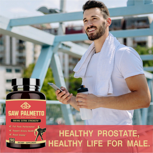 Capsules de Saw Palmetto OEM, Ashwagandha, Thé Vert, Soutien de la Prostate, Énergie, Santé Digestive, 60 Comprimés - Product Image 4
