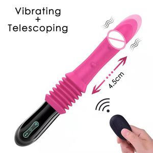 Ferngesteuerte Ausziehbare Automatische Rosa Silikon Großer Penis Masturbations-Pumpenpistole Damen Sex Dildo Maschine Massage - Product Image 2