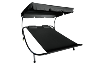 OEM letto salotto con CanopyModern per il tempo libero all'aperto <span class=keywords><strong>giardino</strong></span> Patio in metallo doppio sedile Relax sedia - Product Image 2