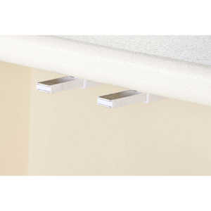 Cómoda de MDF con 2 Puertas, 80x37x86 cm, Color Blanco 3D - Product Image 3