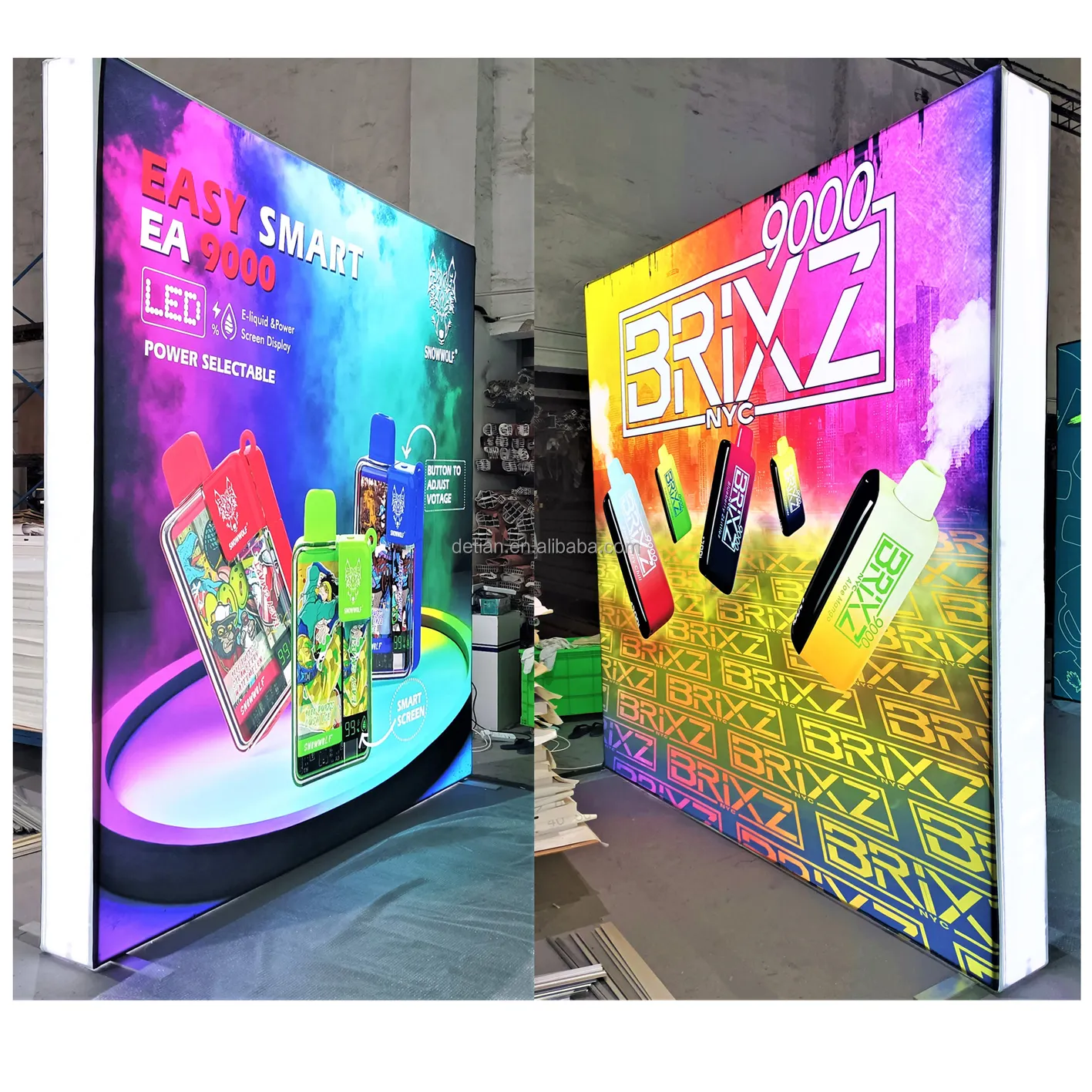 10*20 Fuß Custom Printed Portable Backlit Messestand Messestand Leichte Hintergrund ausstellung