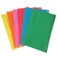 Paquete de 25 carpetas de archivos colgantes, tamaño carta A4, colores surtidos, archivos de suspensión personalizados, suministros de oficina