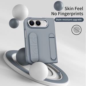 เคสโทรศัพท์มือถือแบบสายรัดข้อมือแบบด้านรุ่นใหม่สำหรับ iPhone Duo พร้อมฟิล์มกันรอยหน้าจอ ที่วางโทรศัพท์แบบซ่อน ป้องกันการกระแทก ฝาหลังแข็ง - Product Image 5
