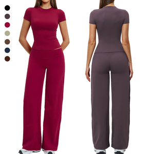 Camiseta con Cuello, Leggings de Yoga, Camisetas al por Mayor, Proveedor de Camisetas al por Mayor, Ropa Deportiva Sexy para Chicas - Product Image 1
