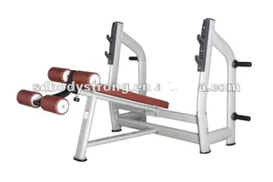 Plaka yüklü spor salonu egzersiz makinesi B-024/egzersiz bankı (lüks)/ayarlanabilir tezgah
