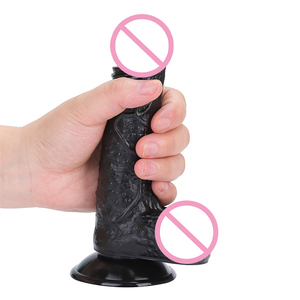 Großhandel Fabrik PVC Soft <span class=keywords><strong>Dildo</strong></span> Realistische Haut und Schwarz Custom ized Dildos Adult Sexy Spielzeug für Frauen 7,28 Zoll Big <span class=keywords><strong>Dildo</strong></span> - Product Image 5