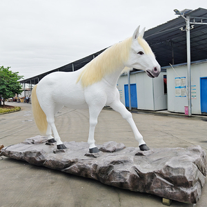 Tamaño <span class=keywords><strong>DE</strong></span> <span class=keywords><strong>LA</strong></span> <span class=keywords><strong>VIDA</strong></span> <span class=keywords><strong>Real</strong></span> Animatronic Horse Playground jungla tema decoración zoológico silicona animal caballo pantalla animal animatronic - Product Image 4