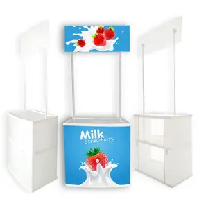 Easy-to-Install and Carry PP/ABS Promotion Table Counter Supermarket Booth Display for Effective Promotion