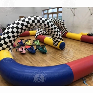 Pista de Autos de Choque Inflable, Pista de Carreras Eléctrica de Autos de Choque, Pistas de Carreras de Karts Inflables, Arena para Niños - Product Image 2