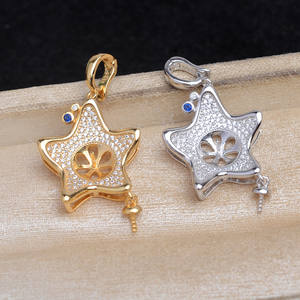 ตัวล็อคจี้ลูกปัดคู่ ขนาด 10-11 มม. สำหรับเครื่องประดับมุก ทำจากเงินแท้ S925 ประดับเพชรซิร์โคเนียมเต็มเม็ด ใช้ได้กับงาน DIY - Product Image 2