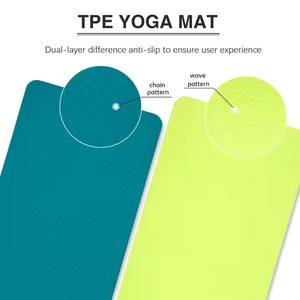 Contoh gratis matras <span class=keywords><strong>Yoga</strong></span> ramah lingkungan Tpe matras <span class=keywords><strong>Yoga</strong></span> cetak kustom matras <span class=keywords><strong>Yoga</strong></span> Gym ramah lingkungan logo anti-selip dengan tali Logo - Product Image 4