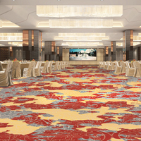 Moquette sur mesure pour hôtel, luxe, laine et nylon Axminster, salle de banquet, salle à manger, antistatique, antidérapante, moquette mur à mur