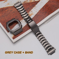 Gshock DW5600 Lunette en métal Couvercle du boîtier Bracelet de montre DW5610 Bracelet de montre Lunette DW5600 Bracelet en acier inoxydable Cadre de ceinture