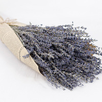 Buket bunga Lavender ungu kering, buket Lavender kering untuk kerajinan dekorasi vas rumah pernikahan