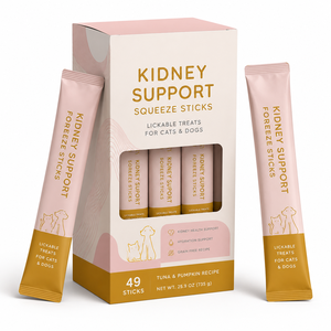 Palitos de puré de arándanos Omega-3 para la salud urinaria de <span class=keywords><strong>mascotas</strong></span>, fórmula personalizada sin granos, golosinas para el apoyo renal, para lamer, para gatos - Product Image 1