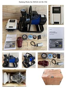 4 pulgadas 30HP 22KW Alto voltaje y alto caudal Motor de CC sin escobillas trifásico Bomba de pozo profundo solar híbrida de CA/CC - Product Image 4