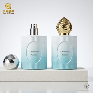 Botella de <span class=keywords><strong>Perfume</strong></span> Cuadrada de Vidrio Plano de Lujo de 100 ml, Botellas de <span class=keywords><strong>Perfume</strong></span> Vacías Personalizadas para <span class=keywords><strong>Mujer</strong></span> - Product Image 1
