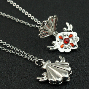 Collar de Perlas de Siete Colores Estilo Sirena, Collar con Colgante de Concha de Princesa Sirena Lúcia, Regalos de Joyería - Product Image 2