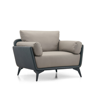 Mobilier de bureau minimaliste commercial contemporain luxueux canapé de bureau en cuir de luxe au design moderne