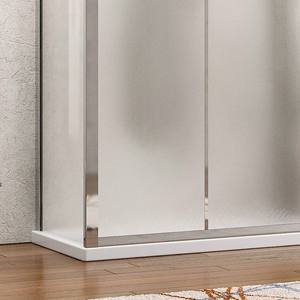 Mampara de Ducha Kamalu K410NS 90x140x90 con Puertas Corredizas de Vidrio Opaco para Dormitorio, Hotel, Villa, Marco de Aluminio de 6mm y 10mm de Grosor - Product Image 6