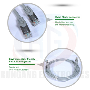 Rg OEM 100% Cabo 2m 305m FTP 4PR 24/26AWG CuộN vá dây RJ45 8P8C CAT6 UTP cáp - Product Image 4