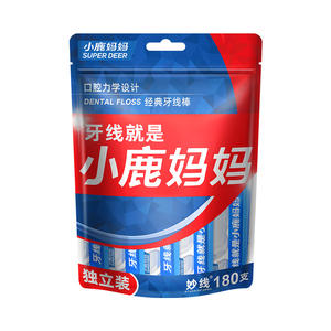 Hilo Dental Little Deer Mommy en Paquete Individual - Palillo de Dientes con Hilo, Hilo Dental Portátil, Palillo de Dientes con Hilo Fino y Suave - Product Image 1