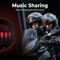 Casque Moto Circum-auriculaire TNICER T5 Plus IP67 Étanche avec Réduction de Bruit ENC et APT-X pour Motards