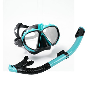 Máscara de Snorkel y Set de Snorkel Asy para Adultos con Vidrio Templado y Silicona para Buceo y Natación - Product Image 1