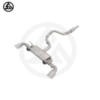 Échappement CSZ pour Volkswagen/VW Scirocco R 2.0T mise à niveau des performances ss304 silencieux échappement à soupape catback