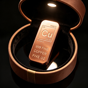 แท่งทองแดงบริสุทธิ์ 5 ออนซ์ รูปทรงสี่เหลี่ยมผืนผ้า ความบริสุทธิ์ 99.9% งานโลหะแกะสลัก งานศิลปะสะสม - Product Image 5