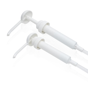 Aangepaste Kleur Logo 38 400 Wit Plastic Geribbelde Gallon Pomp Voor Fles - Product Image 2