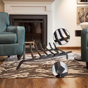 Offre Spéciale 2025 30 pouces 7 barres grille de feu en acier massif robuste <span class=keywords><strong>large</strong></span> intérieur extérieur <span class=keywords><strong>cheminée</strong></span> <span class=keywords><strong>foyer</strong></span> outil d'allumage en fer forgé - Product Image 4