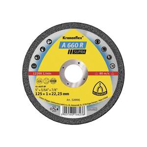 KLINGSPOR Disco de corte A 660 R Supra dm115x1mm recto Acero inoxidable diámetro 22,23mm - Product Image 1